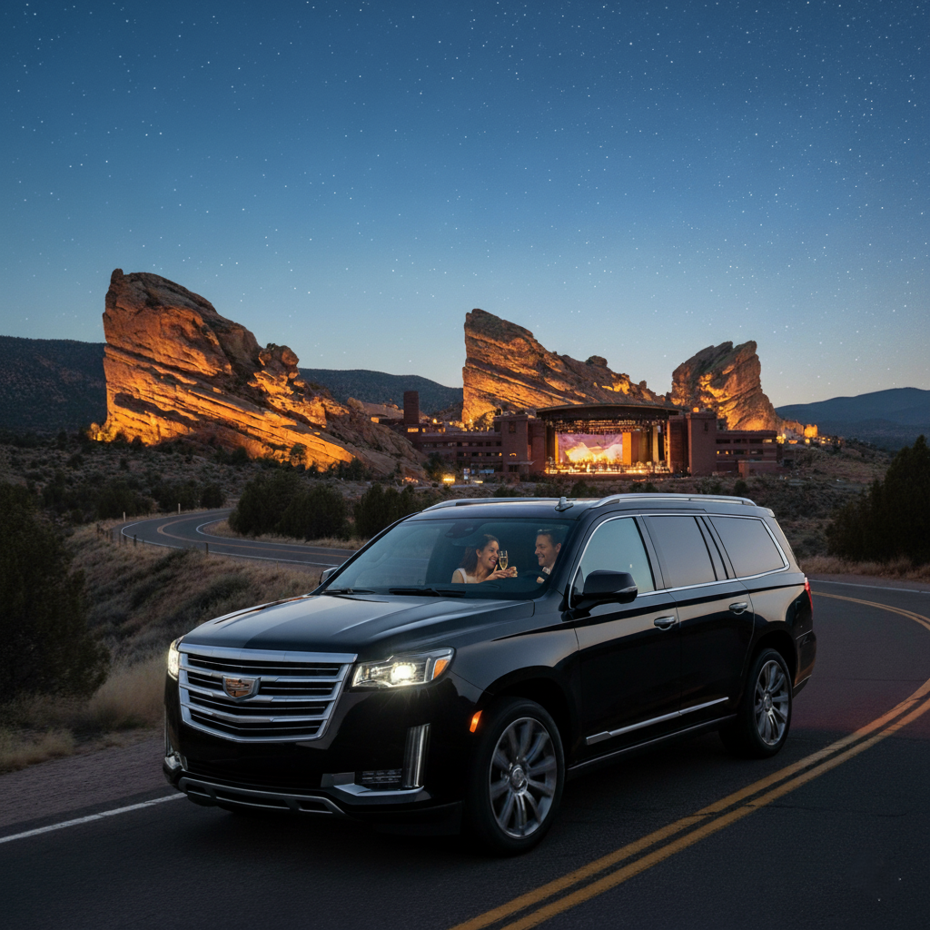 Red Rocks car service for concert nights