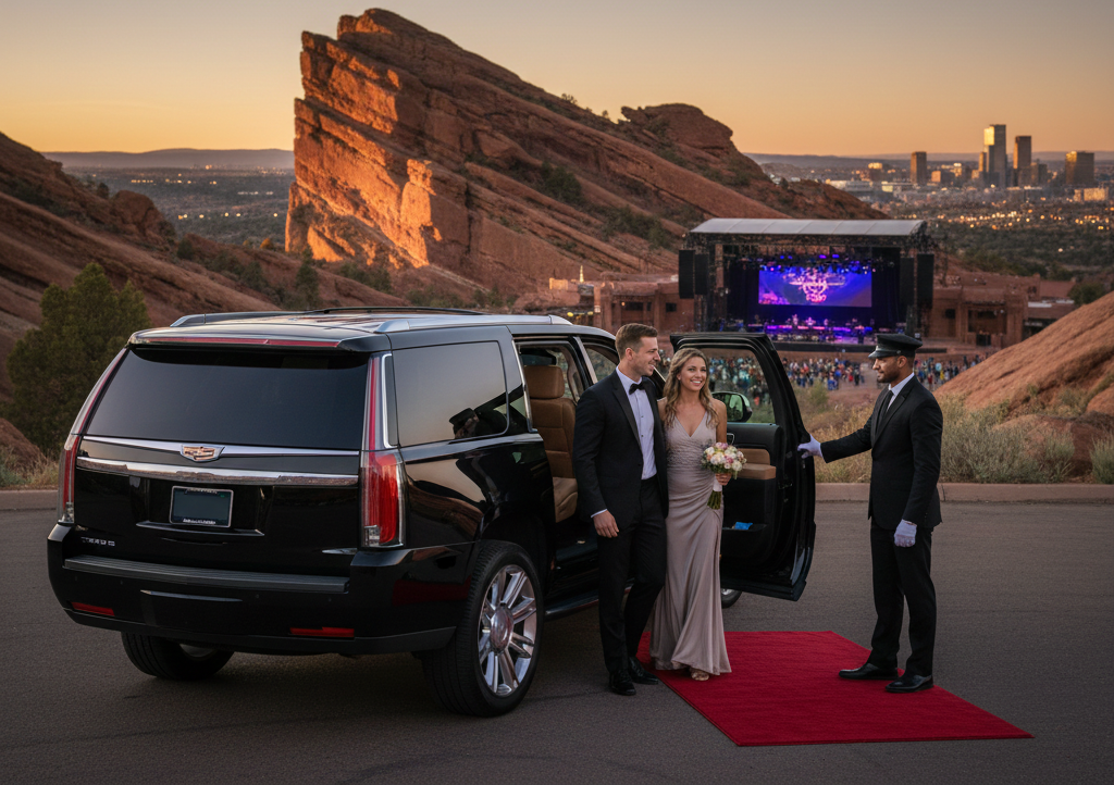 Private round-trip car service to Red Rocks
