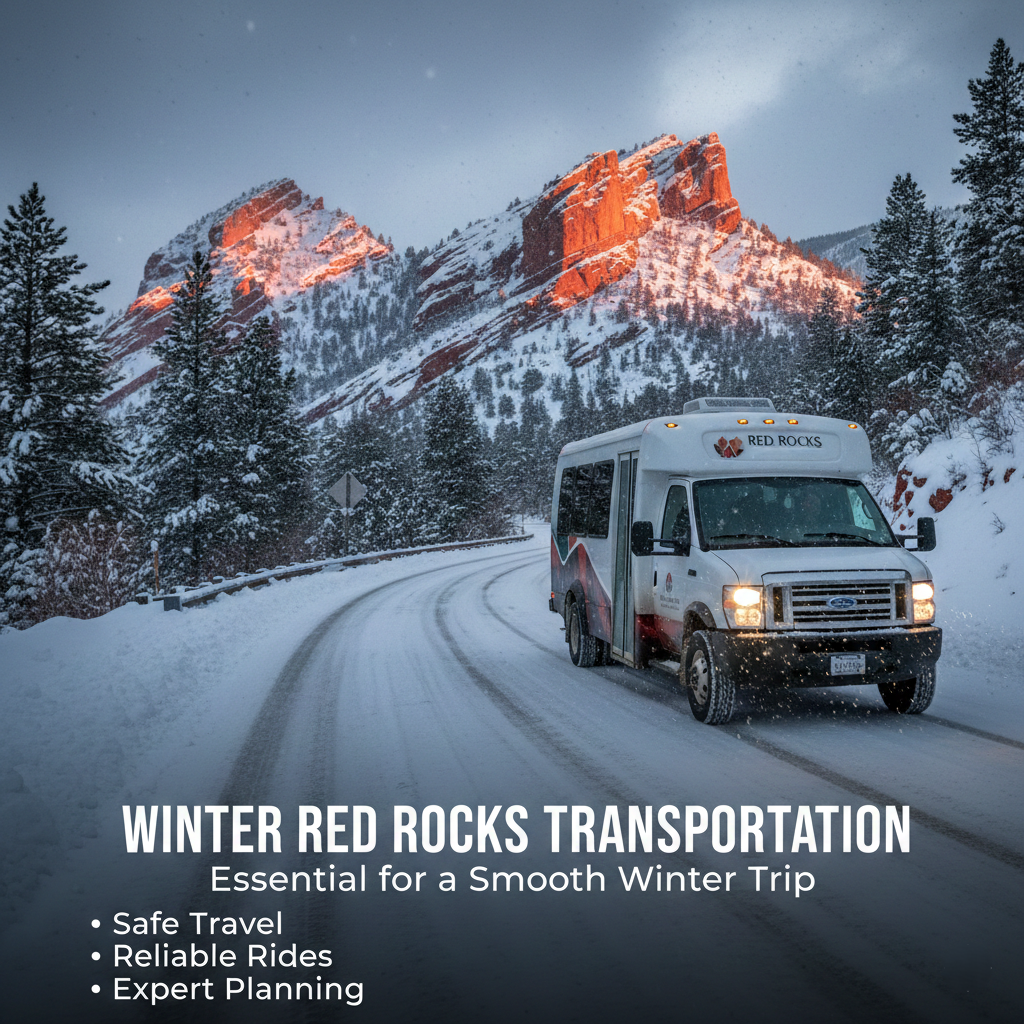 winter red rocks transportation