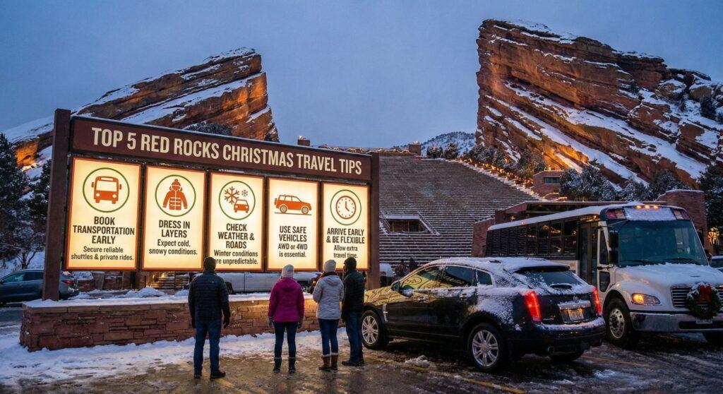 top 5 red rocks christmas travel tips
