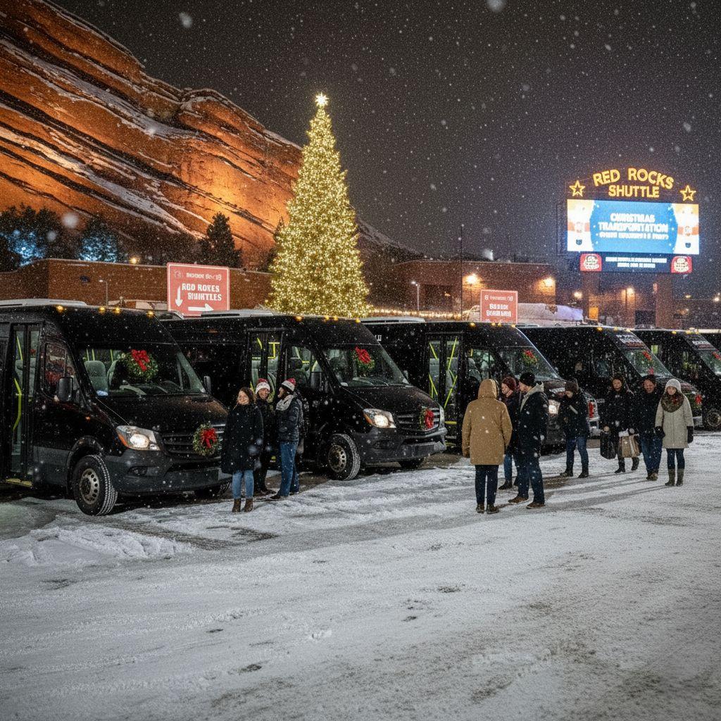 christmas red rocks shuttle