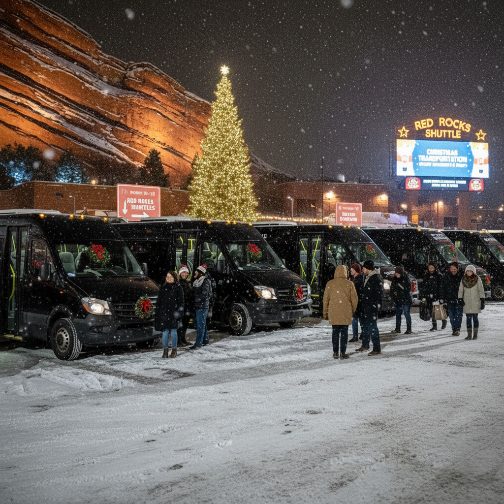 christmas red rocks shuttle