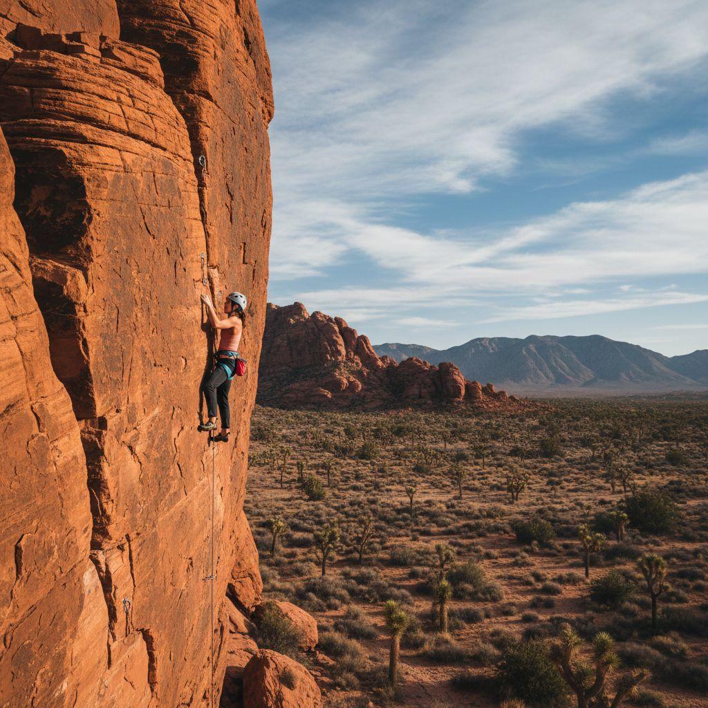 red rocks rock climbing