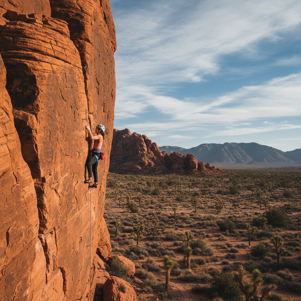 red rocks rock climbing