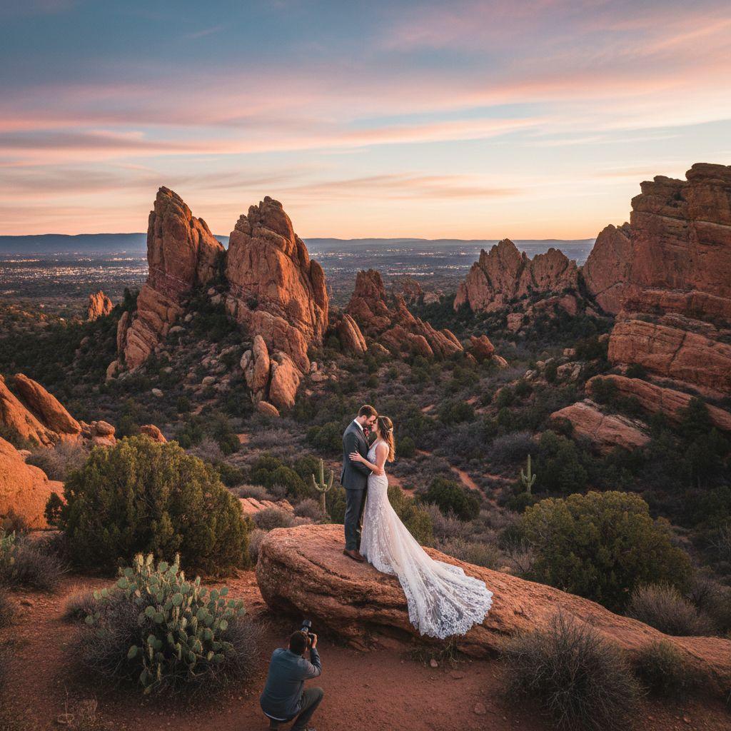 Red rocks wedding photography
