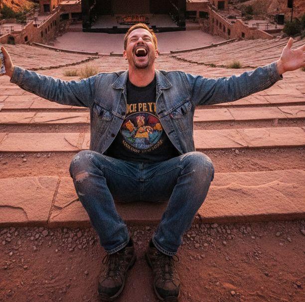 Red Rocks Comedy Shows 2026: Complete Guide to Stand-Up Nights 5 Denver Red Rocks Car Service laughing guy at red rocks