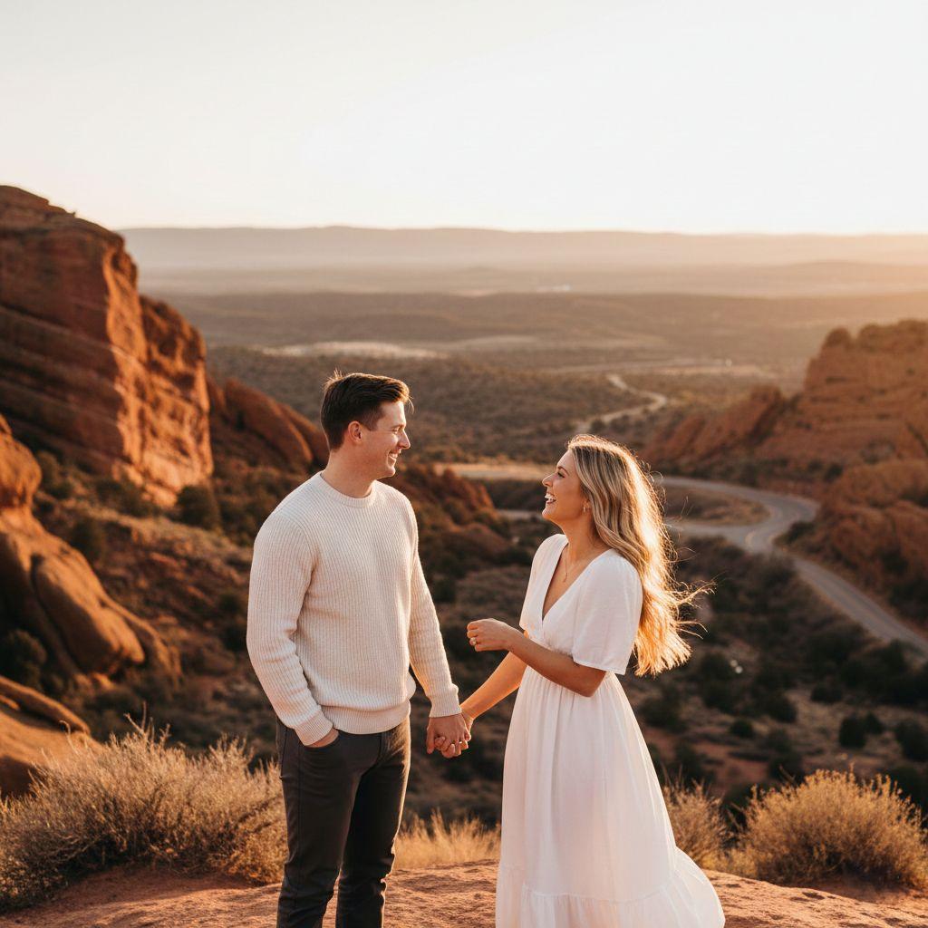 couple at red rocks