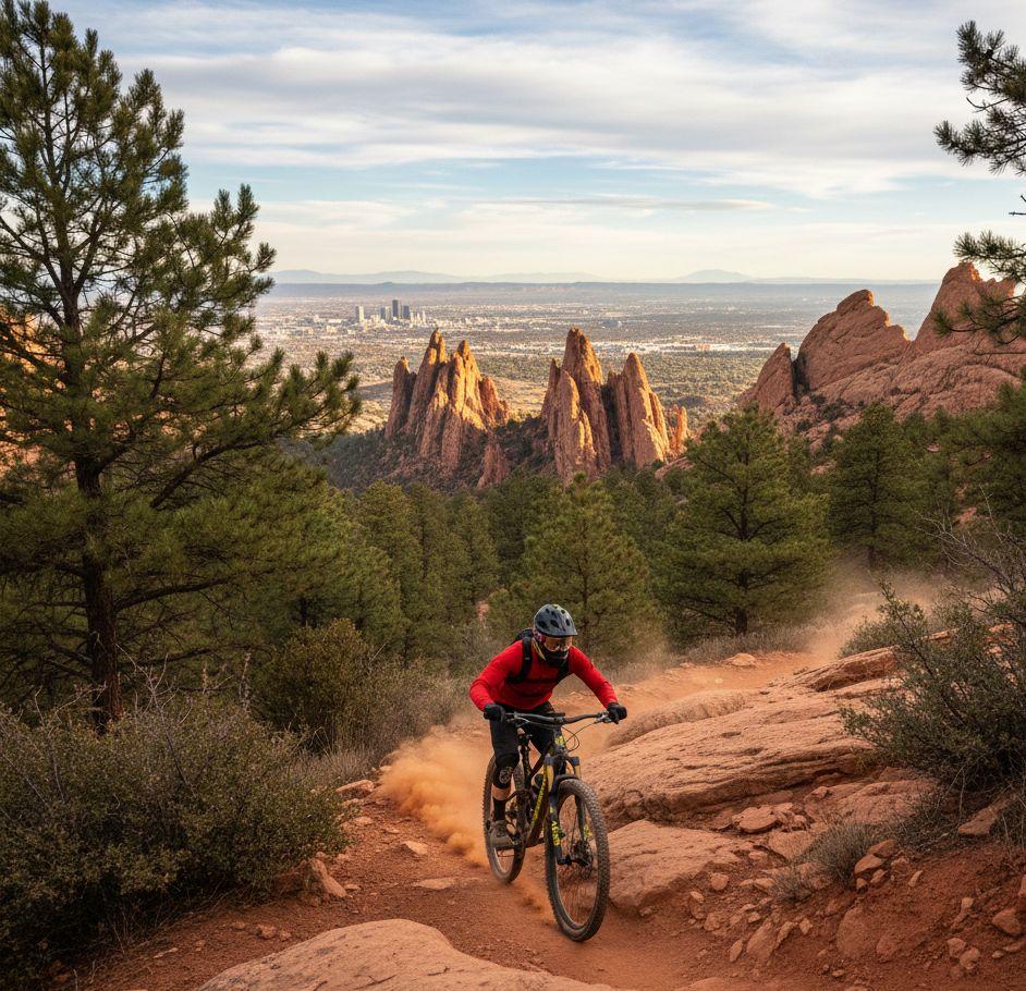 red rocks biker 