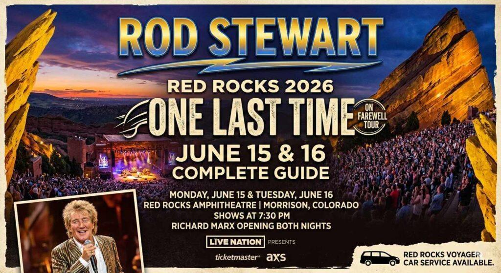 Rod Stewart Red Rocks 2026