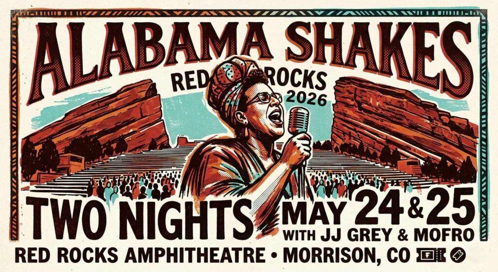 Alabama Shakes Red Rocks 2026