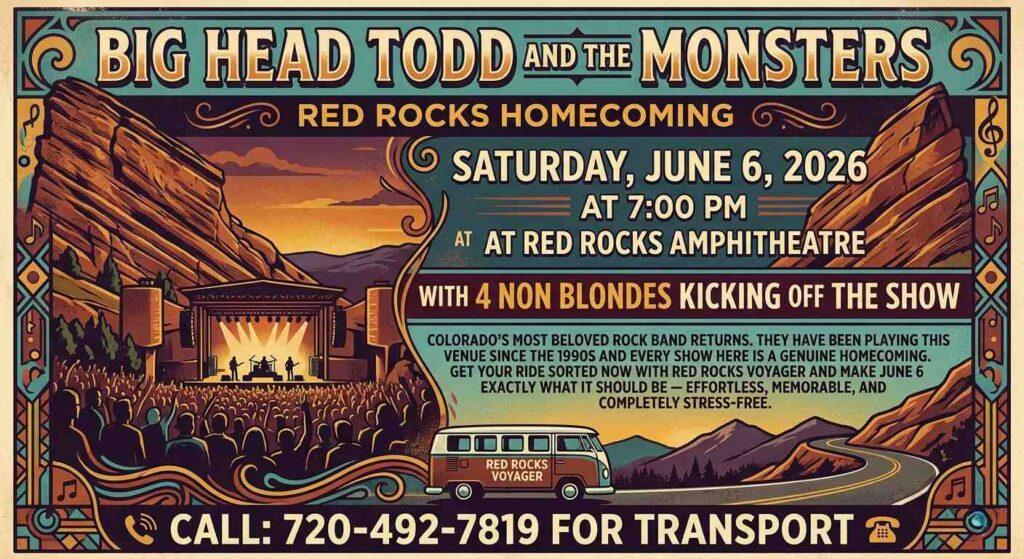 Big Head Todd Red Rocks 2026 
