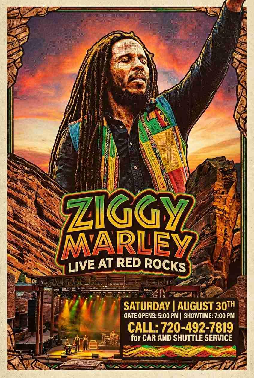 Ziggy Marley Red Rocks 2026 — Kaya Fest Brings Reggae Royalty to Morrison June 24