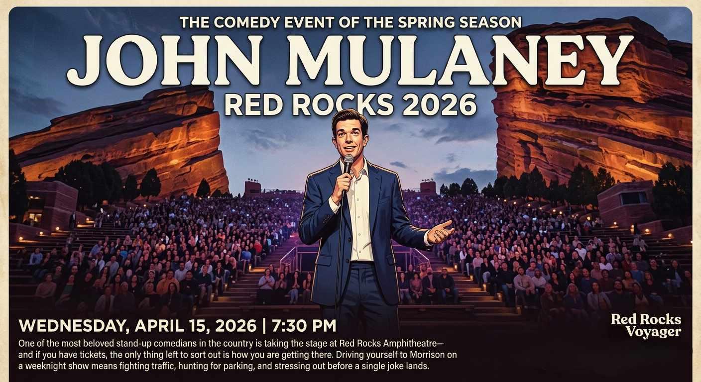 John Mulaney Red Rocks 2026 — 5 Best Ways to Get There Without the Stress