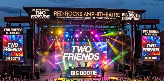 Two Friends Red Rocks 2026 — Big Bootie Meets Morrison on May 1 With ARMNHMR & Leondis 3 Denver Red Rocks Car Service Two Friends Red Rocks 2026