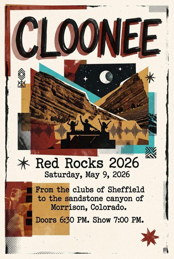 Cloonee Red Rocks 2026 — Sheffield's Tech House King Lands Morrison on May 9 2 Denver Red Rocks Car Service Cloonee Red Rocks 2026