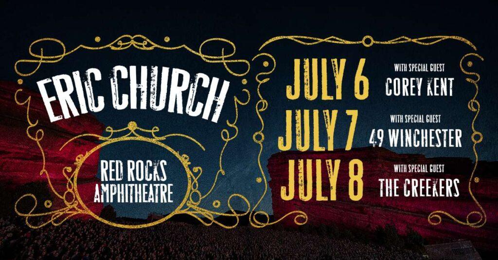 Eric Church Red Rocks 2026