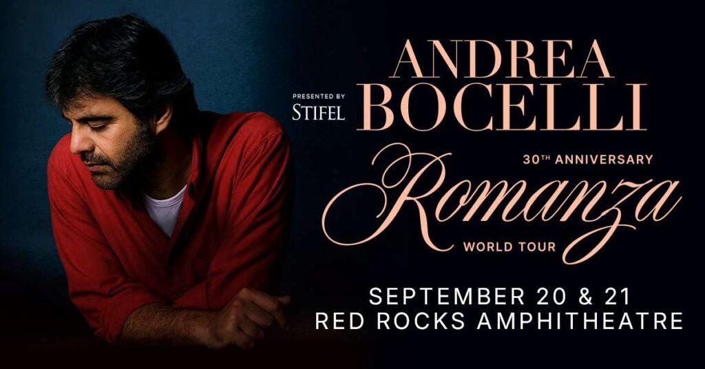 Andrea Bocelli Red Rocks 2026 Transportation – Complete Guide for September 20 & 21 2 Denver Red Rocks Car Service Andrea Bocelli Red Rocks 2026