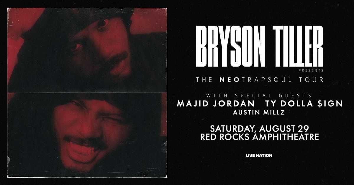 Bryson Tiller Red Rocks 2026 — The R&B Soul Star Hits Morrison August 29
