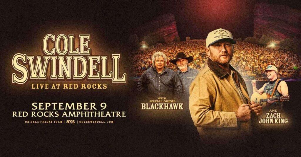 Cole Swindell Red Rocks 2026