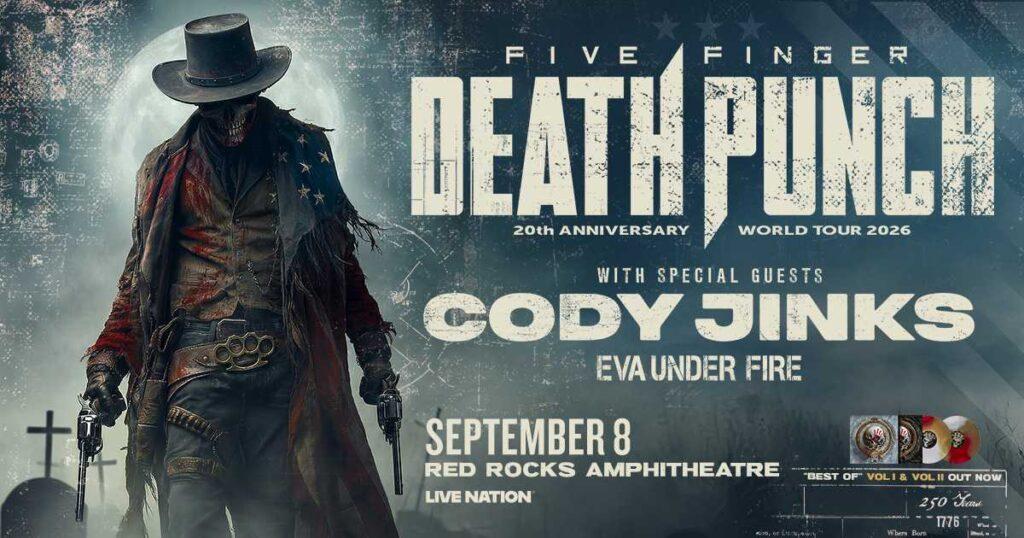 Five Finger Death Punch Red Rocks 2026