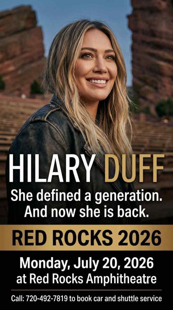 Hilary Duff Red Rocks 2026