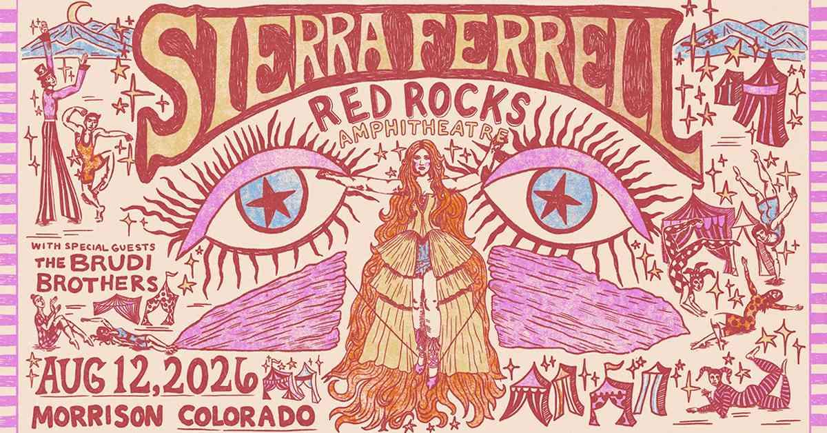 Sierra Ferrell Red Rocks 2026 — Heavy Petal Tour With The Brudi Brothers August 12 at Morrison