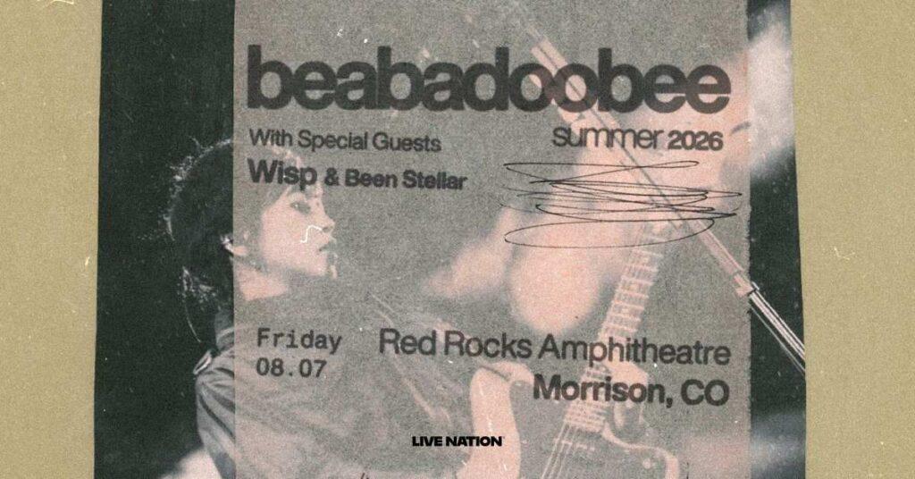 beabadoobee Red Rocks 2026