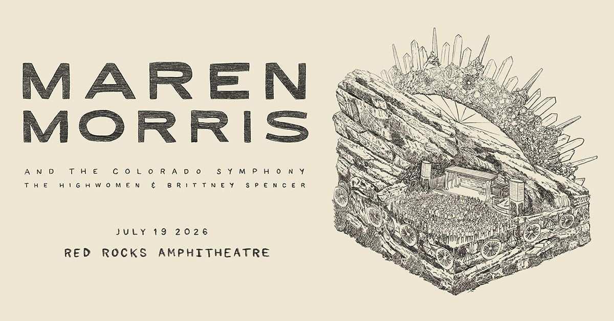 Maren Morris Red Rocks 2026 — The Bridge Tour Hits Morrison July 19
