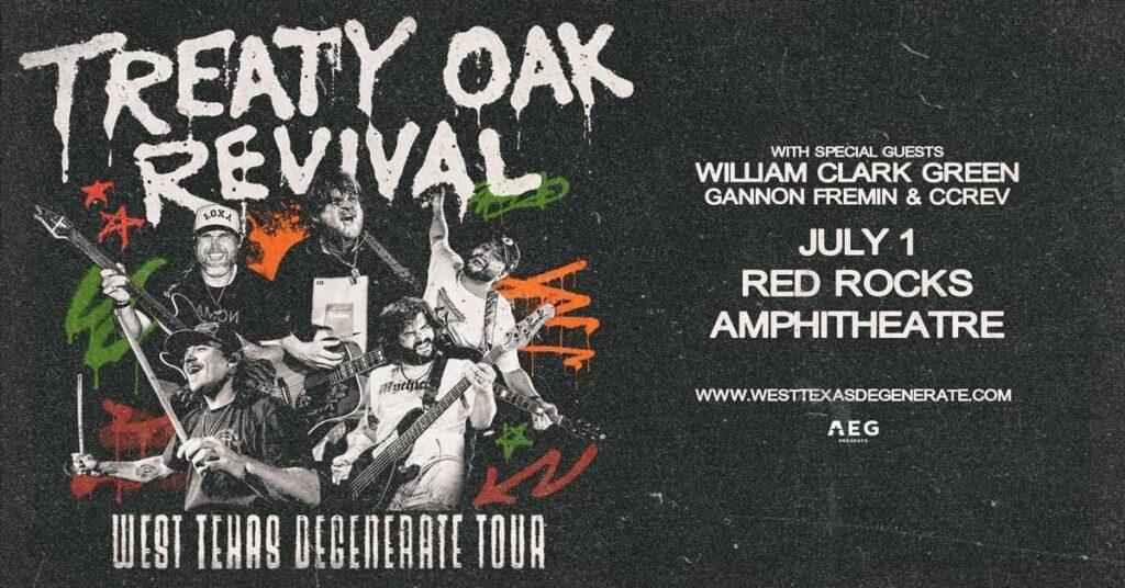 Treaty Oak Revival Red Rocks 2026