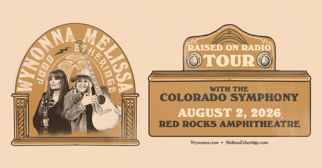 Wynonna Judd & Melissa Etheridge RedRocks 2026