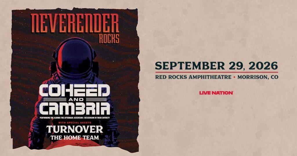 Coheed and Cambria Red Rocks 2026