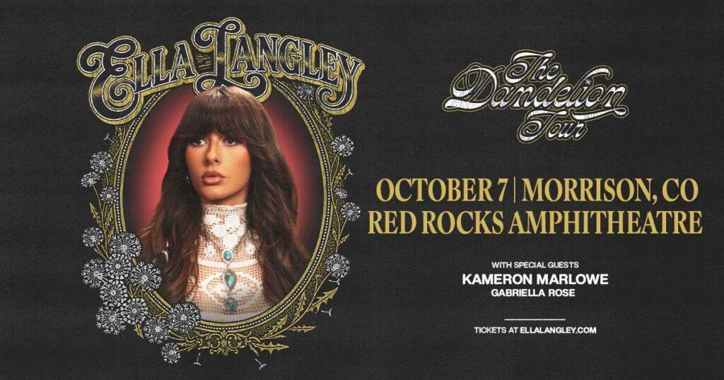 Ella Langley Red Rocks 2026 — The Dandelion Tour Hits Morrison October 7 With Kameron Marlowe 2 Denver Red Rocks Car Service Ella Langley Red Rocks 2026