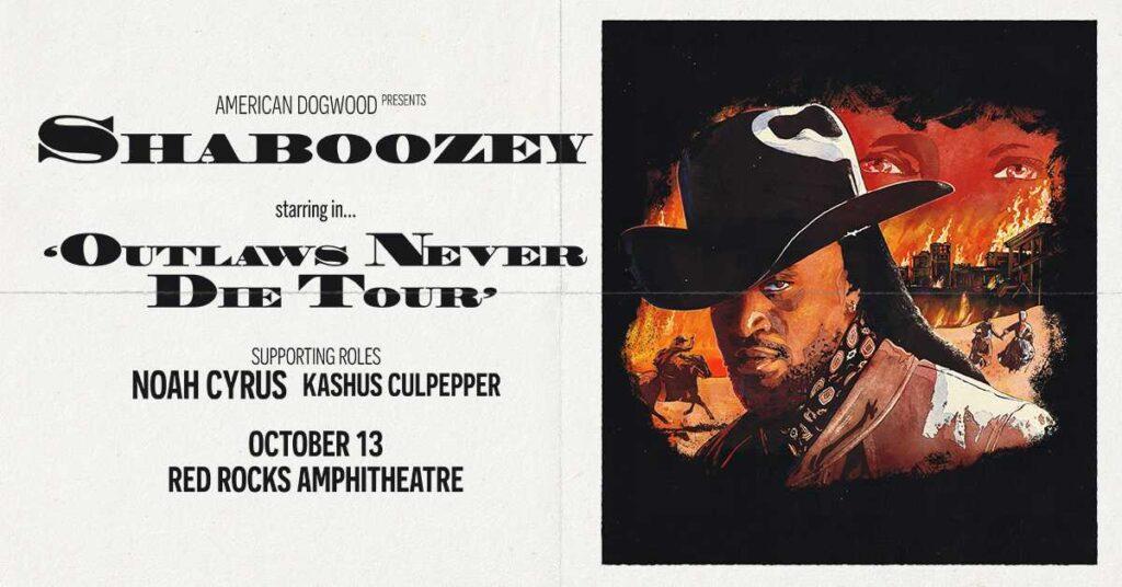 Shaboozey Red Rocks 2026 — 19-Week Billboard #1 Hits Morrison October 13 With Noah Cyrus 2 Denver Red Rocks Car Service Shaboozey Red Rocks 2026