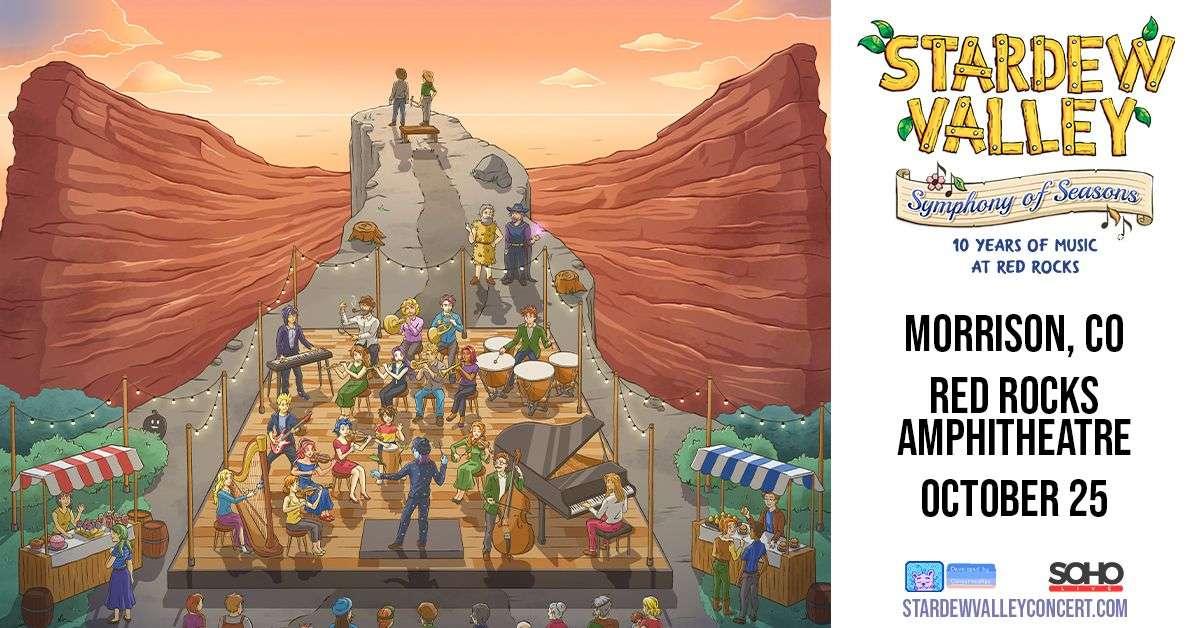 Stardew Valley Symphony of Seasons Red Rocks 2026 — Gaming’s Greatest Concert Event October 25 at 7:30PM