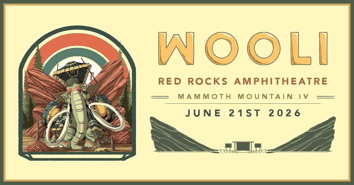 Wooli Red Rocks 2026 — Bass Music Rising Star Hits Morrison June 21