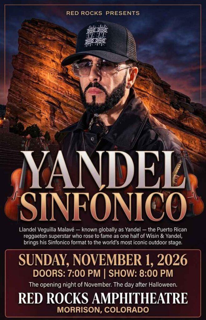 Yandel Sinfonico Red Rocks 2026
