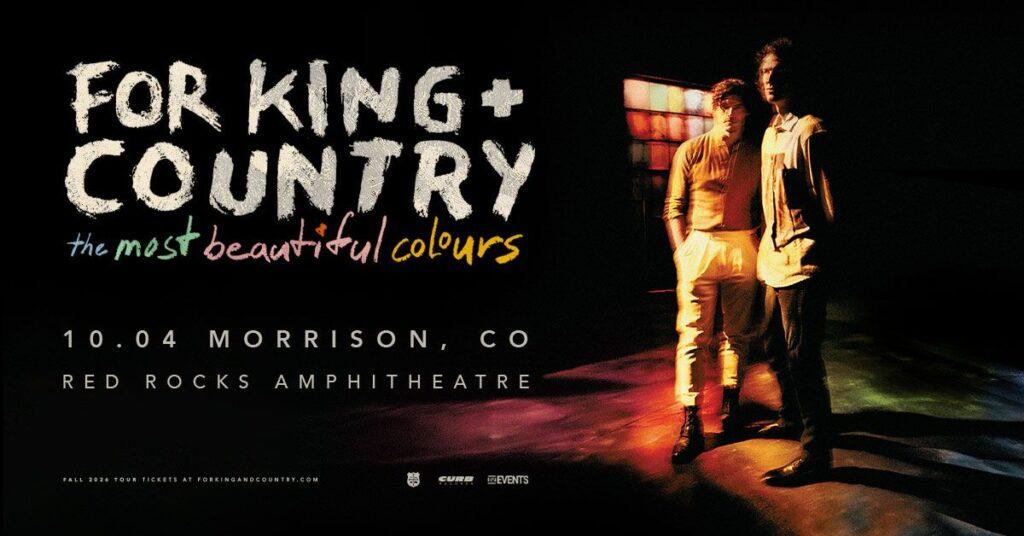 for KING + COUNTRY Red Rocks 2026