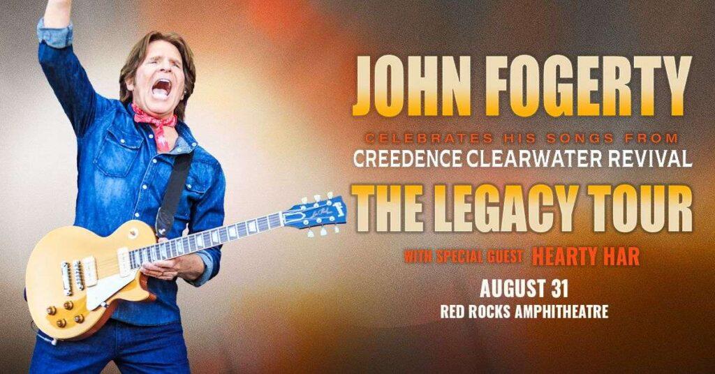 John Fogerty Red Rocks 2026 — CCR Legend Hits Morrison August 31 With Hearty Har 2 Denver Red Rocks Car Service John Fogerty Red Rocks 2026