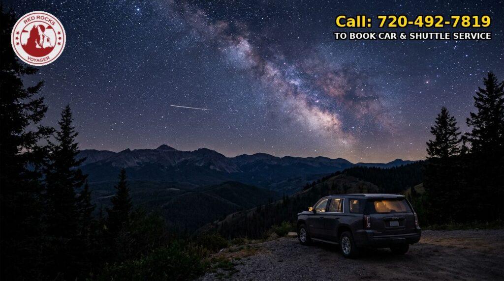 Red Rocks Meteor Shower Stargazing Transportation — What's Actually Possible 2 Denver Red Rocks Car Service Red Rocks meteor shower stargazing transportation