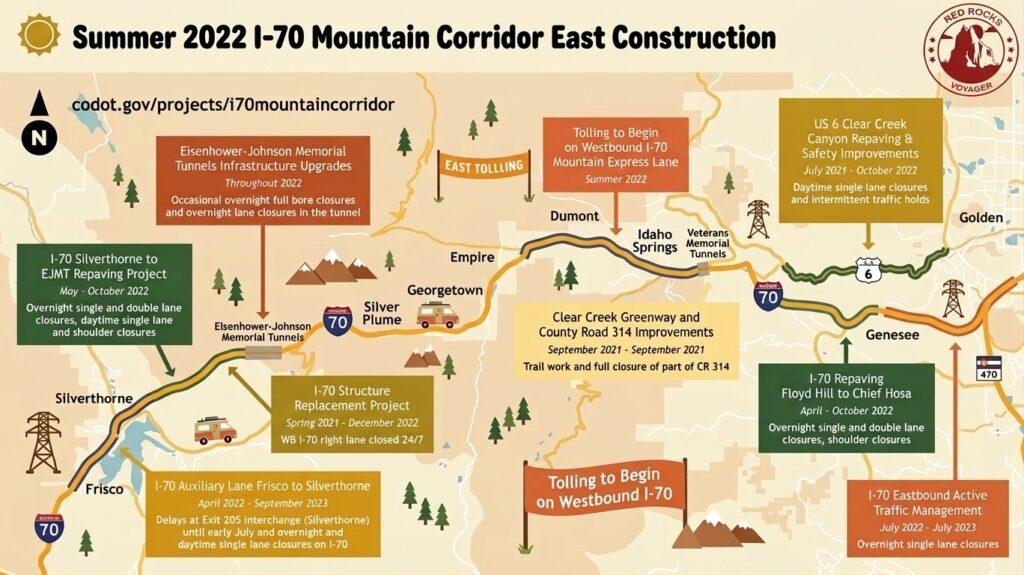 Red Rocks I-70 Construction Detour