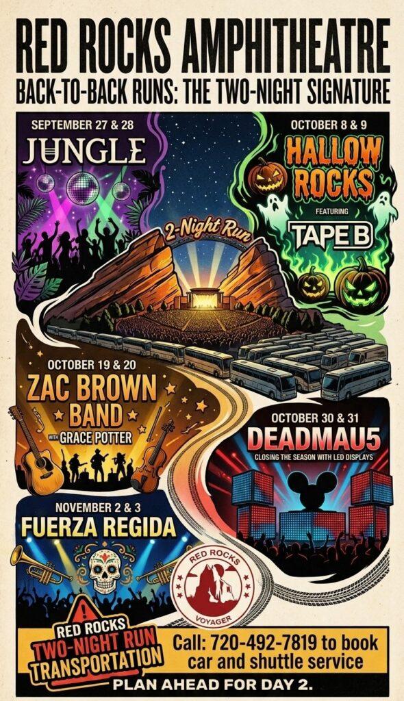 Red Rocks Two-Night Run Transportation