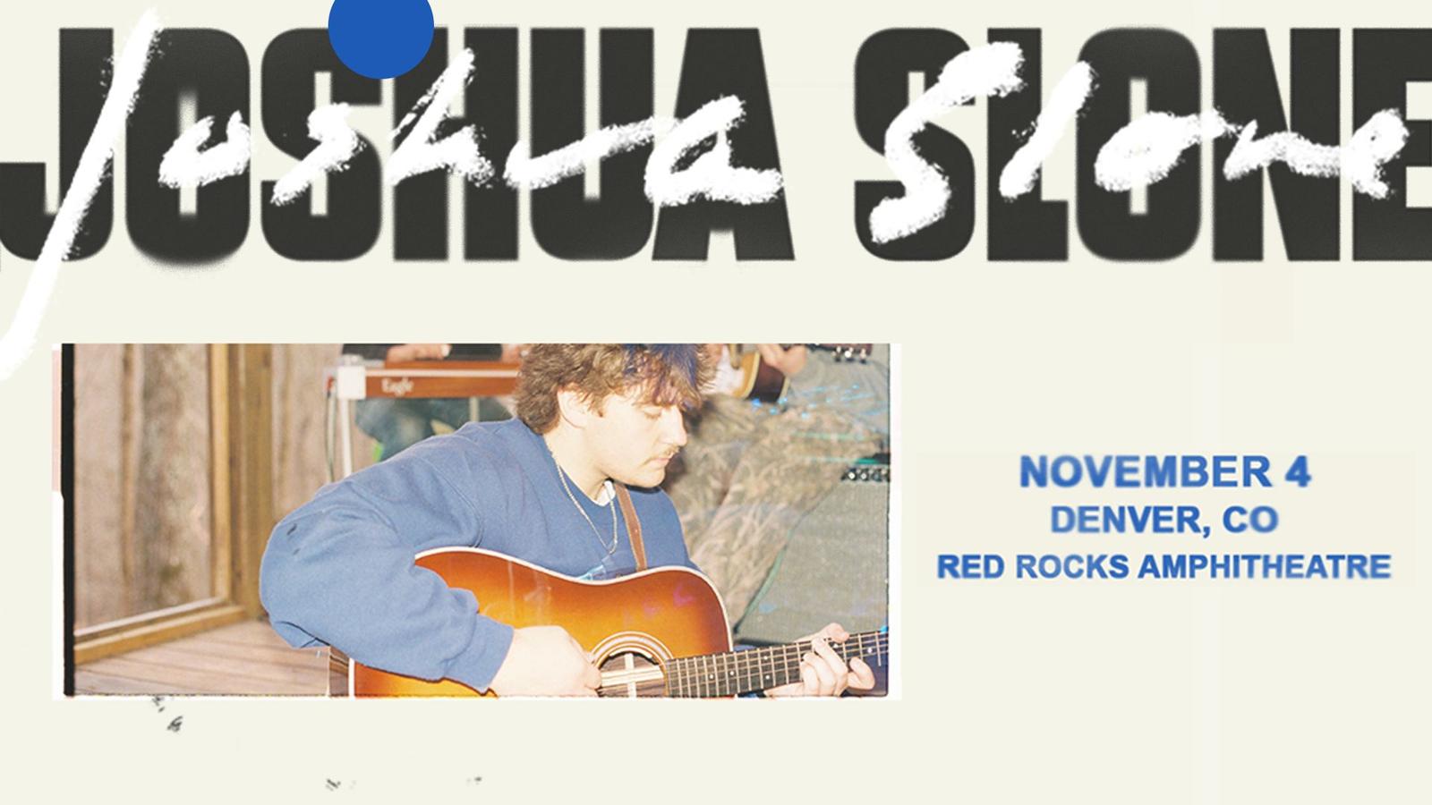 Joshua Slone Red Rocks 2026 Transportation — November 4 With Jake Minch