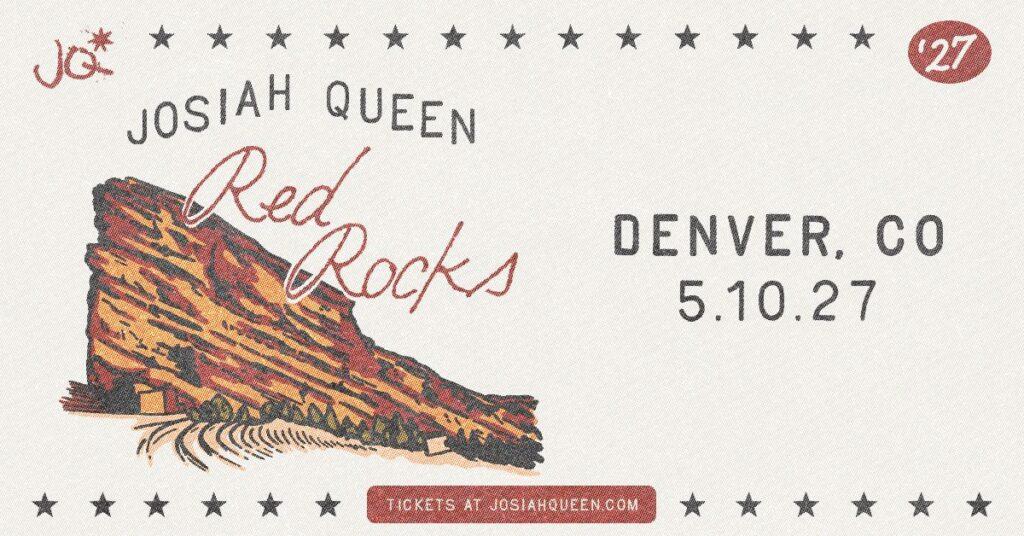 Josiah Queen Red Rocks 2027 transportation
